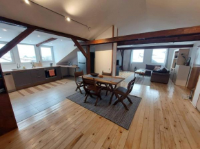 Unique loft with authentic Skopje skyline view